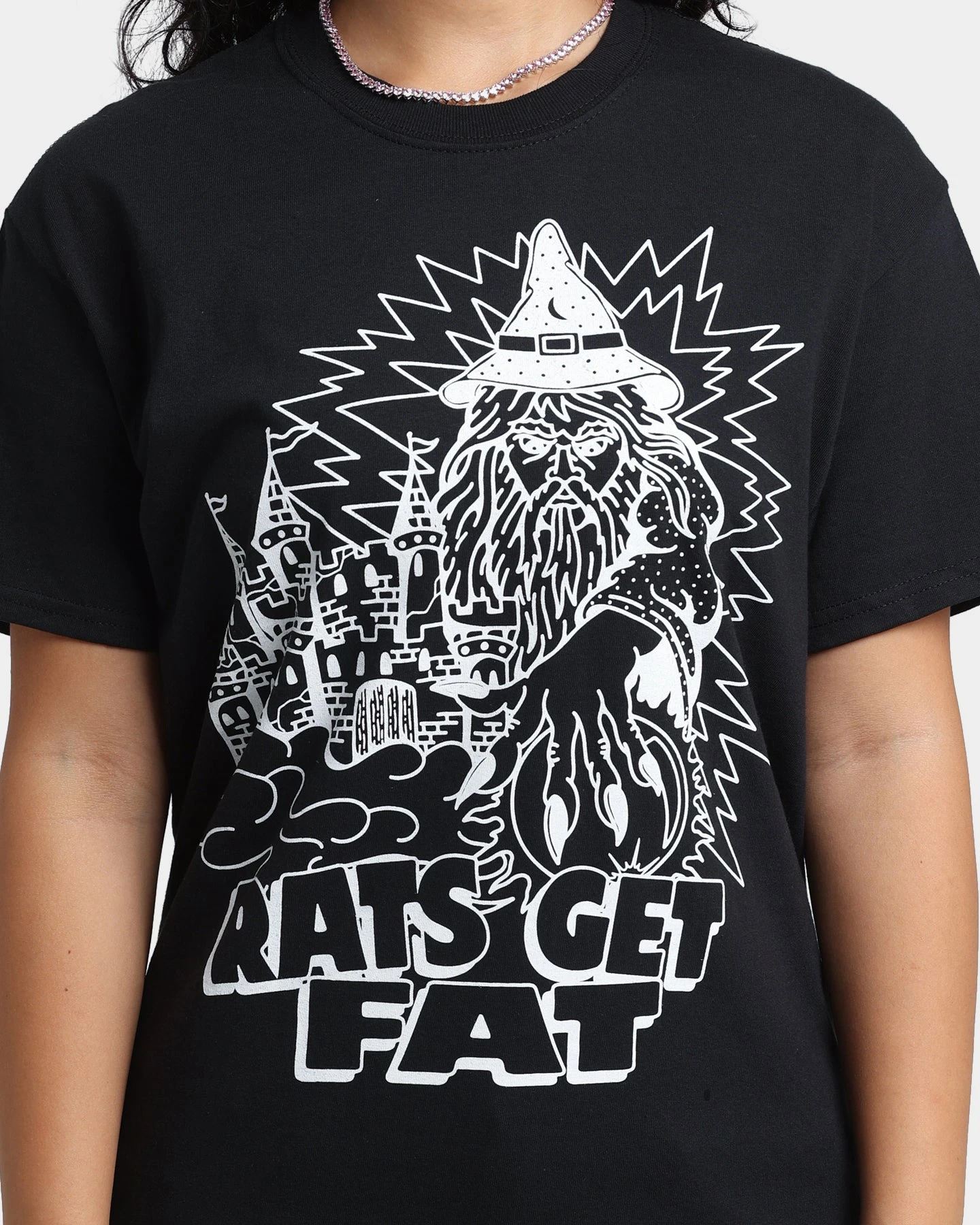 Rats Get Fat Wild Wizard T-Shirt Black 5 Rats Get Fat Wild Wizard T-Shirt Black - Image 3
