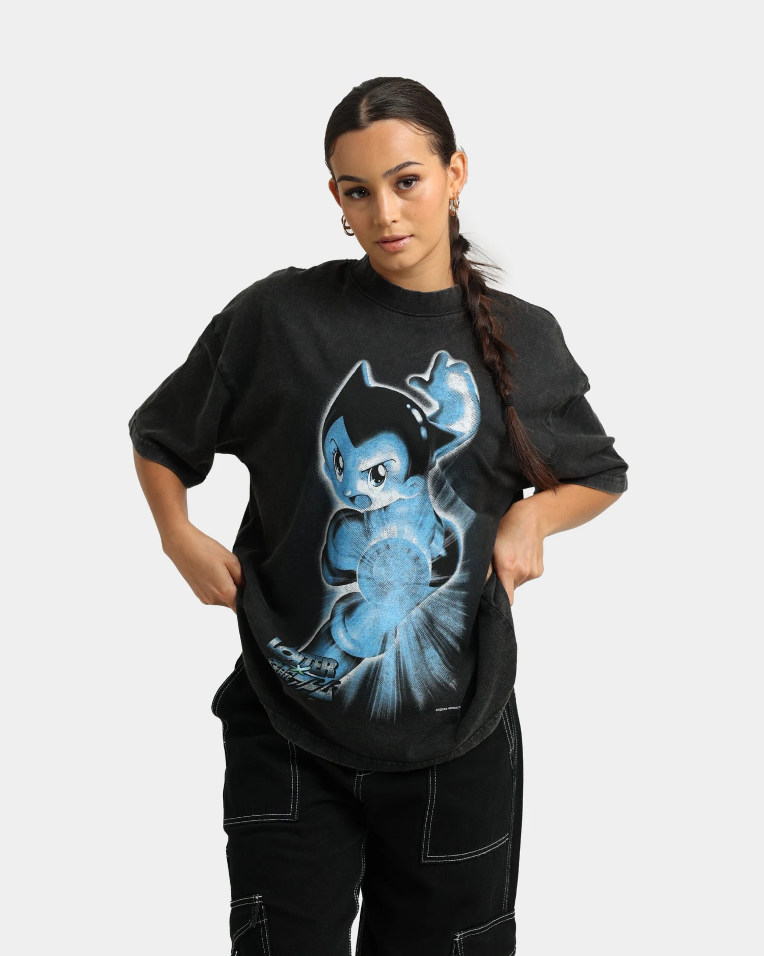 Loiter Loiter X Astro Boy Astro Vintage T-Shirt Vintage Black 5 Loiter Loiter X Astro Boy Astro Vintage T-Shirt Vintage Black - Image 3