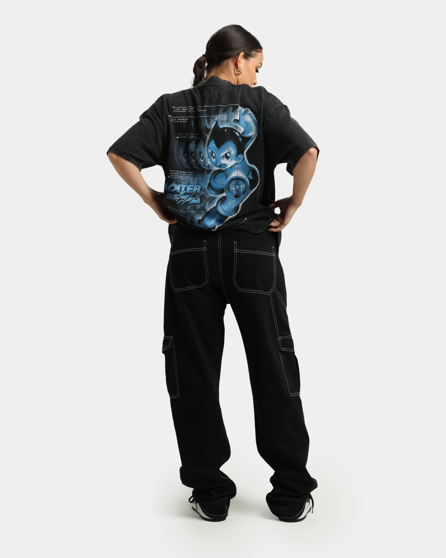 Loiter Loiter X Astro Boy Astro Vintage T-Shirt Vintage Black 11 Loiter Loiter X Astro Boy Astro Vintage T-Shirt Vintage Black - Image 9