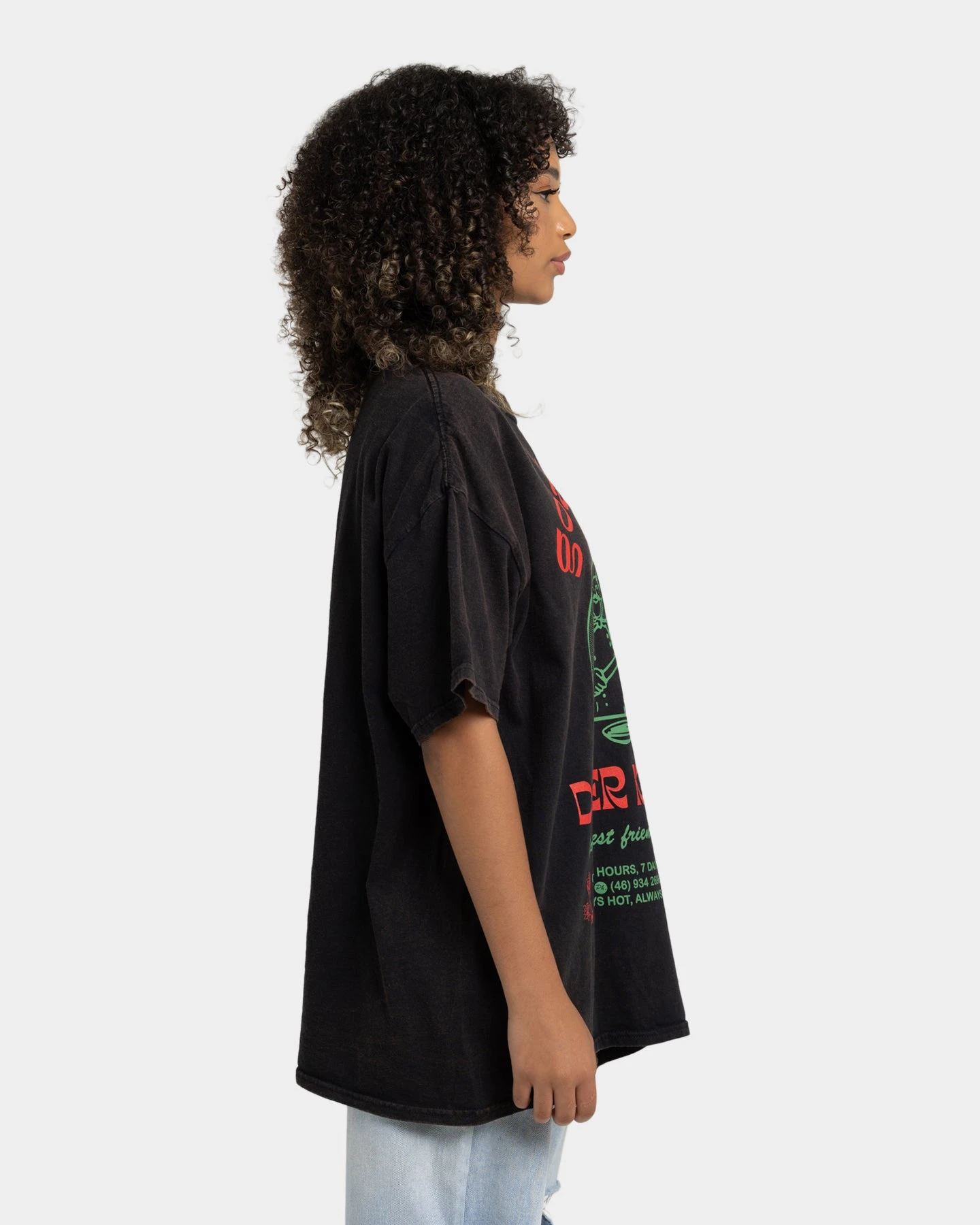 Goat Crew Kebab Shop Vintage T-Shirt Black Wash 7 Goat Crew Kebab Shop Vintage T-Shirt Black Wash - Image 5