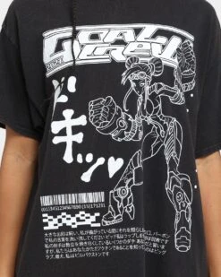 Goat Crew Kyoto Vintage T-Shirt Black Wash -Culture Kings Shop 02037419 YB295 womens 0030