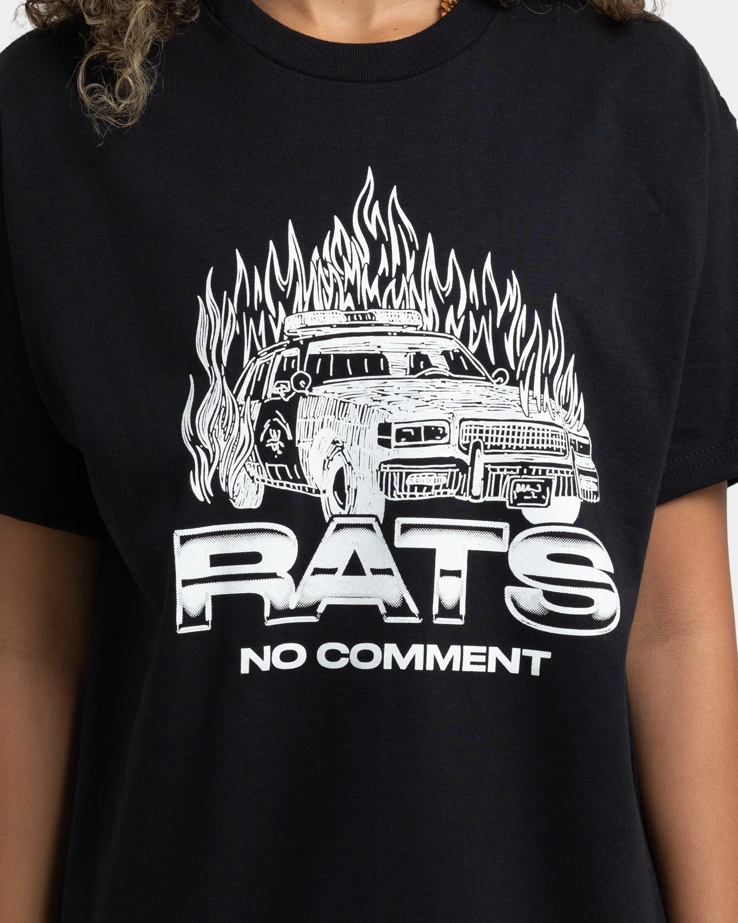 Rats Get Fat No Comment T-Shirt Black 5 Rats Get Fat No Comment T-Shirt Black - Image 3