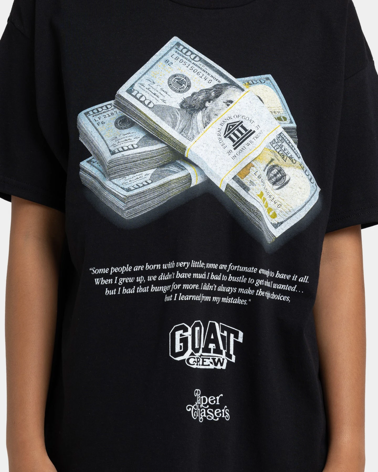 Goat Crew Paper Chasers T-Shirt Black 13 Goat Crew Paper Chasers T-Shirt Black - Image 11