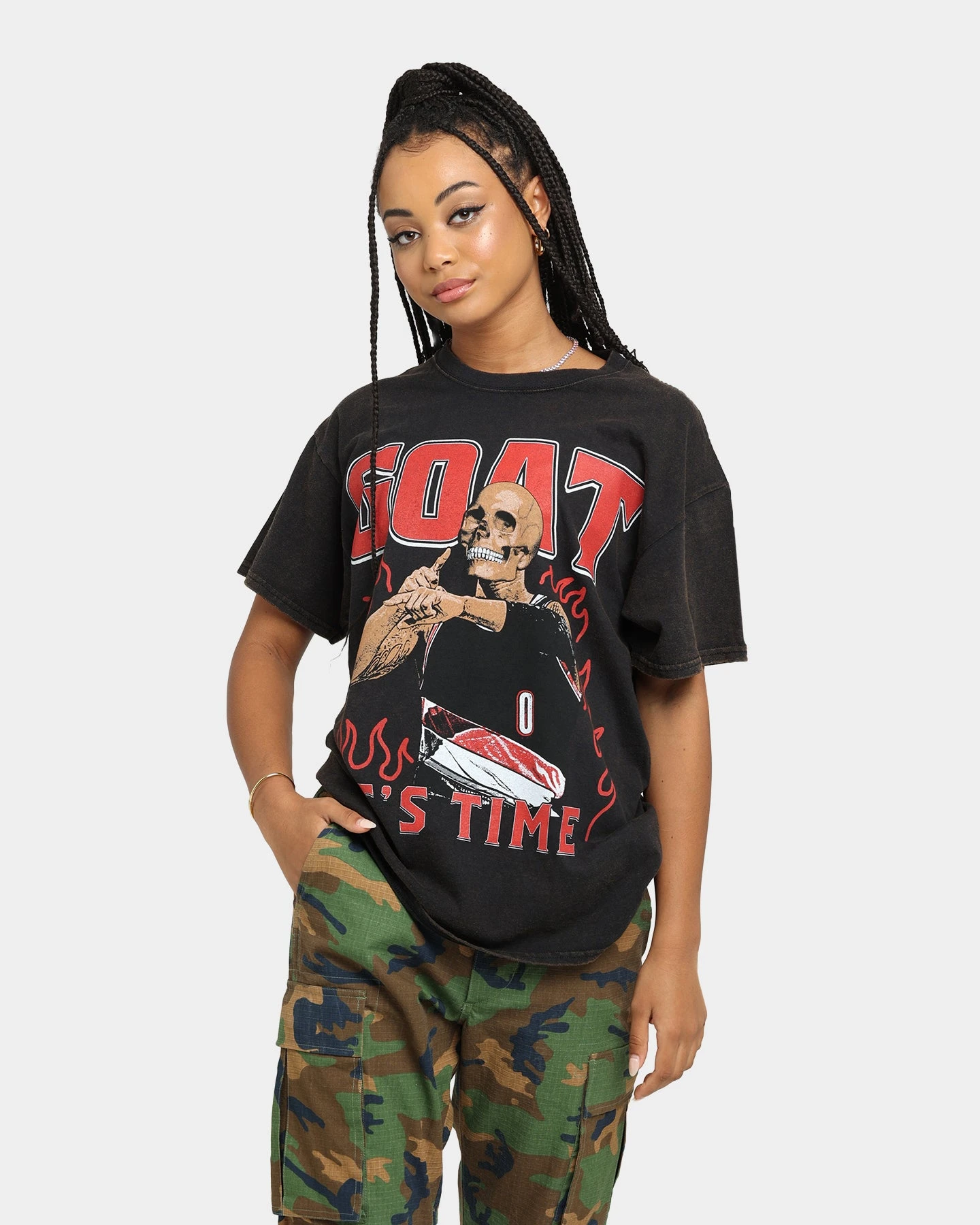 Goat Crew It's Time Vintage T-Shirt Black Wash 3 Goat Crew It's Time Vintage T-Shirt Black Wash