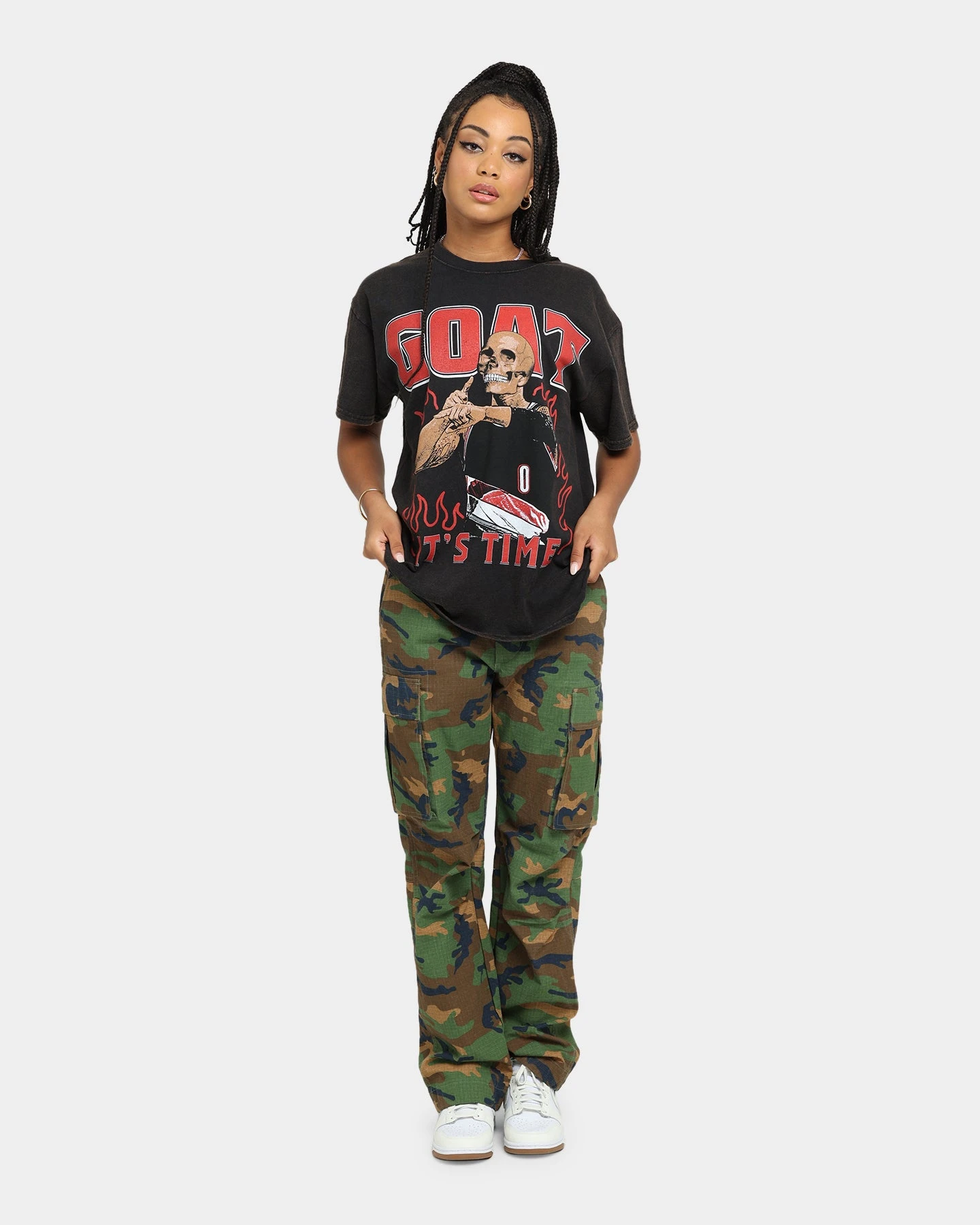 Goat Crew It's Time Vintage T-Shirt Black Wash 4 Goat Crew It's Time Vintage T-Shirt Black Wash - Image 2