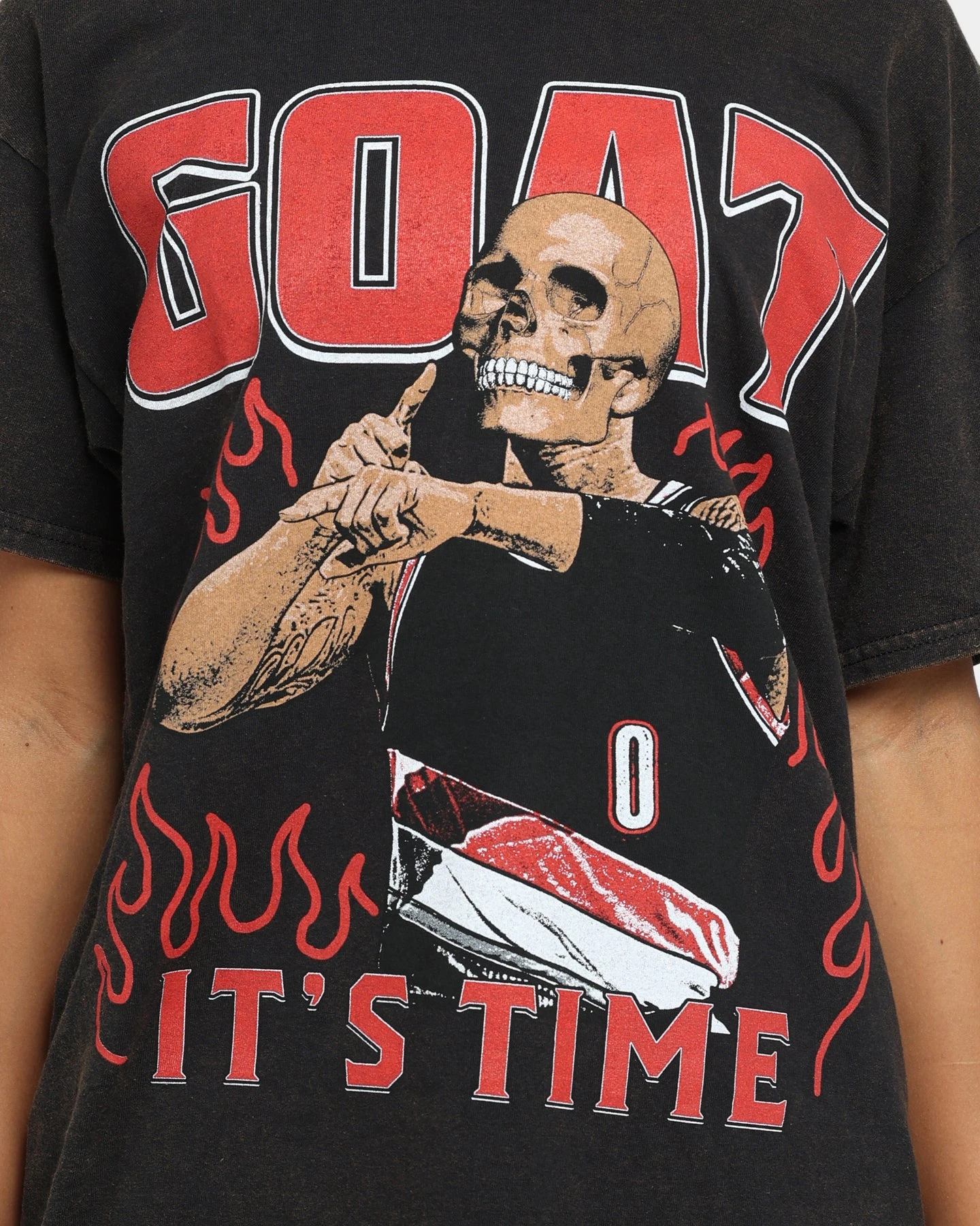 Goat Crew It's Time Vintage T-Shirt Black Wash 5 Goat Crew It's Time Vintage T-Shirt Black Wash - Image 3
