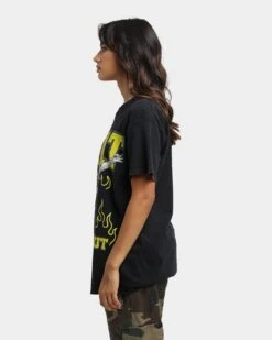 Goat Crew Lights Out Vintage T-Shirt Black Wash -Culture Kings Shop 02037610 YB295 womens 0060