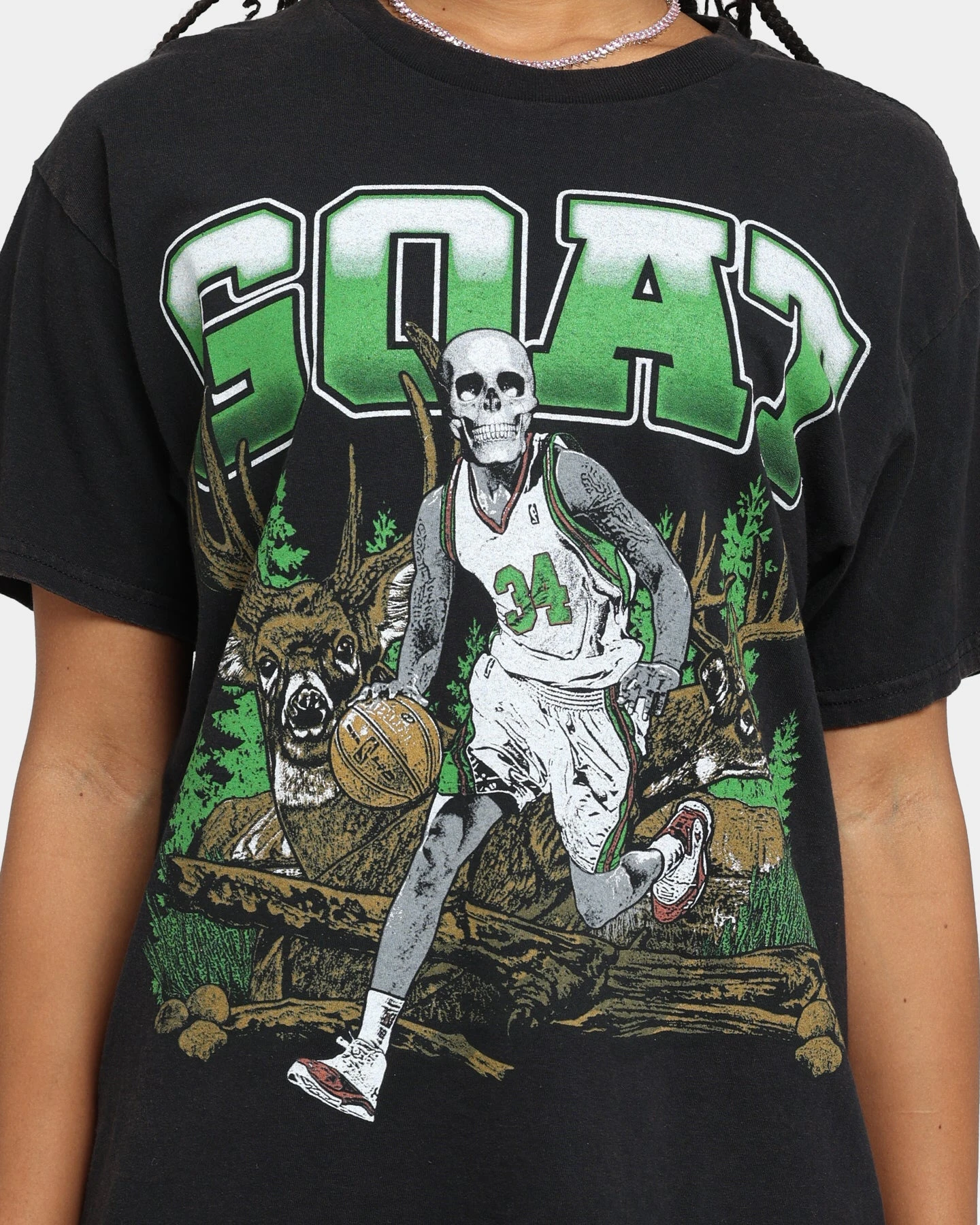 Goat Crew Buck Hunter Vintage T-Shirt Black Wash 5 Goat Crew Buck Hunter Vintage T-Shirt Black Wash - Image 3