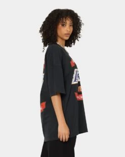 Mitchell & Ness Los Angeles Lakers 3-Peat T-Shirt Black -Culture Kings Shop 02038000 YB001 womens 0060