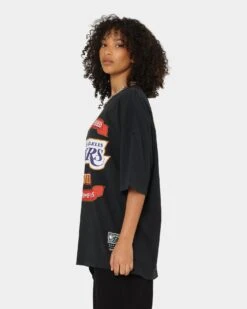 Mitchell & Ness Los Angeles Lakers 3-Peat T-Shirt Black -Culture Kings Shop 02038000 YB001 womens 0070