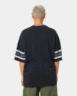 Majestic Athletic Las Vegas Raiders Stripe Vintage T-Shirt Faded Black -Culture Kings Shop 02038122 YB554 womens 0040