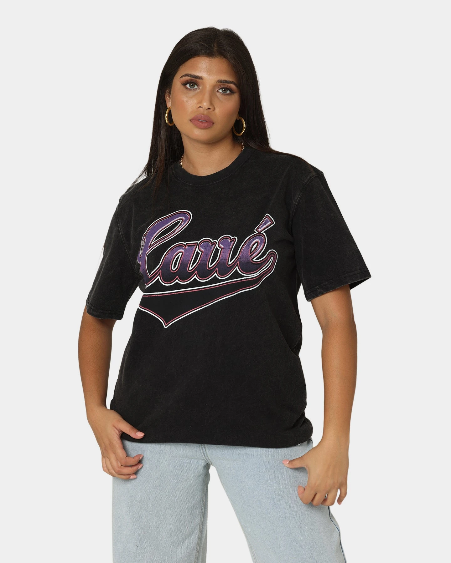 Carre Retro Simplicite Vintage T-Shirt Black 3 Carre Retro Simplicite Vintage T-Shirt Black