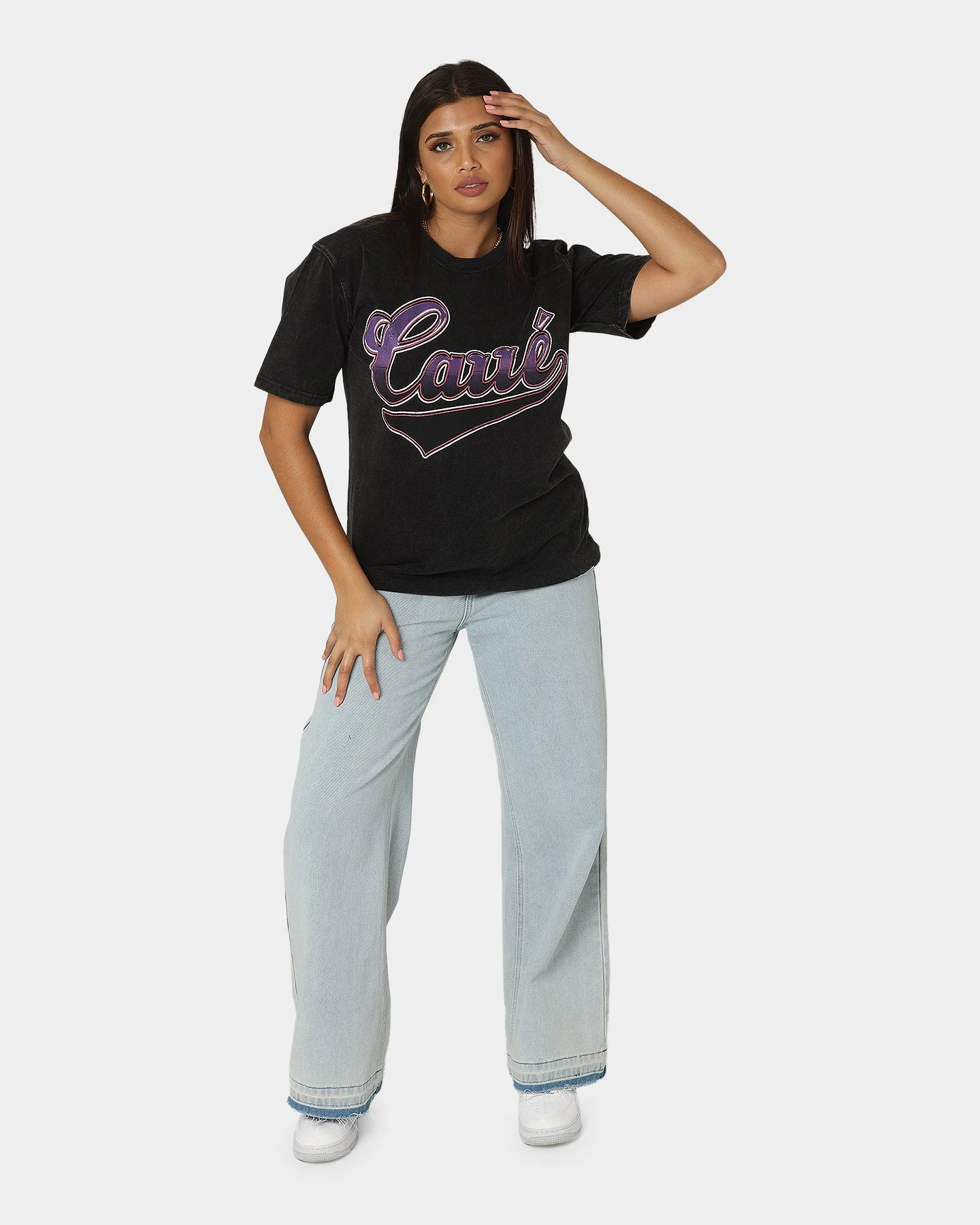 Carre Retro Simplicite Vintage T-Shirt Black 4 Carre Retro Simplicite Vintage T-Shirt Black - Image 2