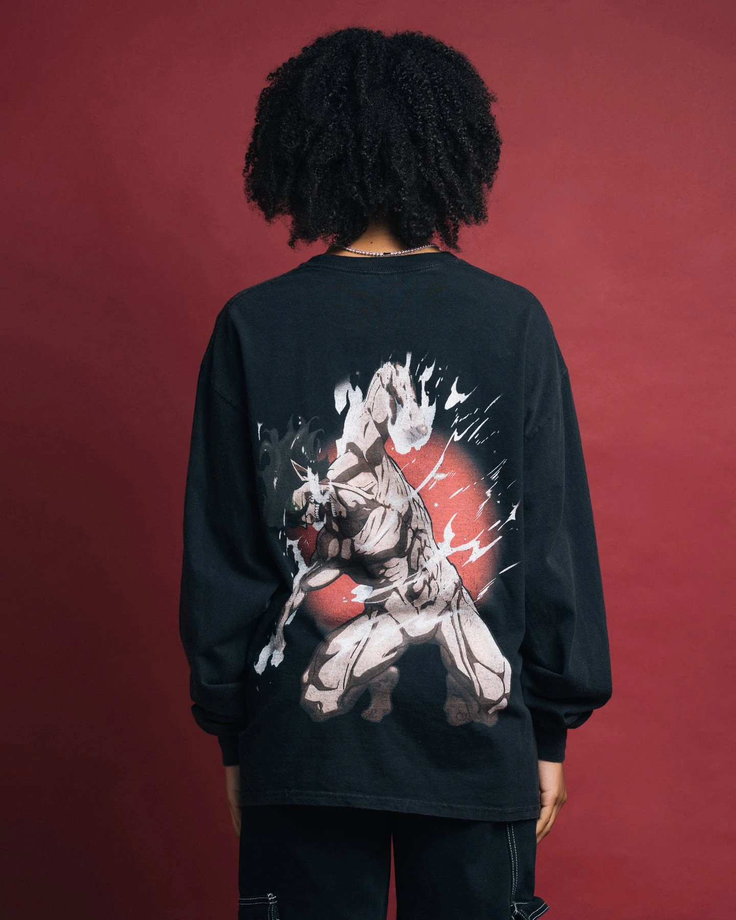 Goat Crew X Attack On Titan Eren Long Sleeve Vintage T-Shirt Black Wash 4 Goat Crew X Attack On Titan Eren Long Sleeve Vintage T-Shirt Black Wash - Image 2