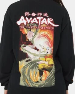 Goat Crew X Avatar: The Last Airbender Fire Nation Long Sleeve T-Shirt Black Wash -Culture Kings Shop 02038485 YB295 womens 0040