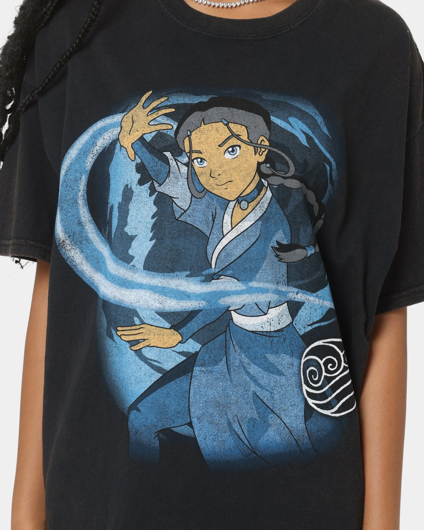 Goat Crew X Avatar: The Last Airbender Water Elements Vintage T-Shirt Black Wash 6 Goat Crew X Avatar: The Last Airbender Water Elements Vintage T-Shirt Black Wash - Image 4