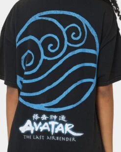 Goat Crew X Avatar: The Last Airbender Water Elements Vintage T-Shirt Black Wash 15 Goat Crew X Avatar: The Last Airbender Water Elements Vintage T-Shirt Black Wash -Culture Kings Shop 02038488 YB295 womens 0040