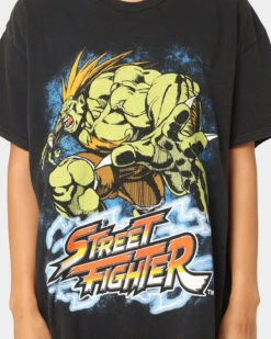Goat Crew X Street Fighter Blanka Vintage T-Shirt Black Wash -Culture Kings Shop 02038557 YB295 womens 0030
