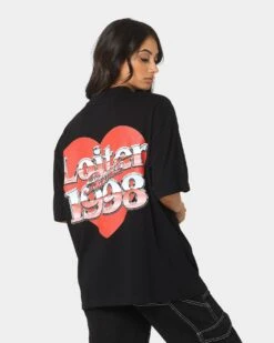 Loiter Love Below T-Shirt Black