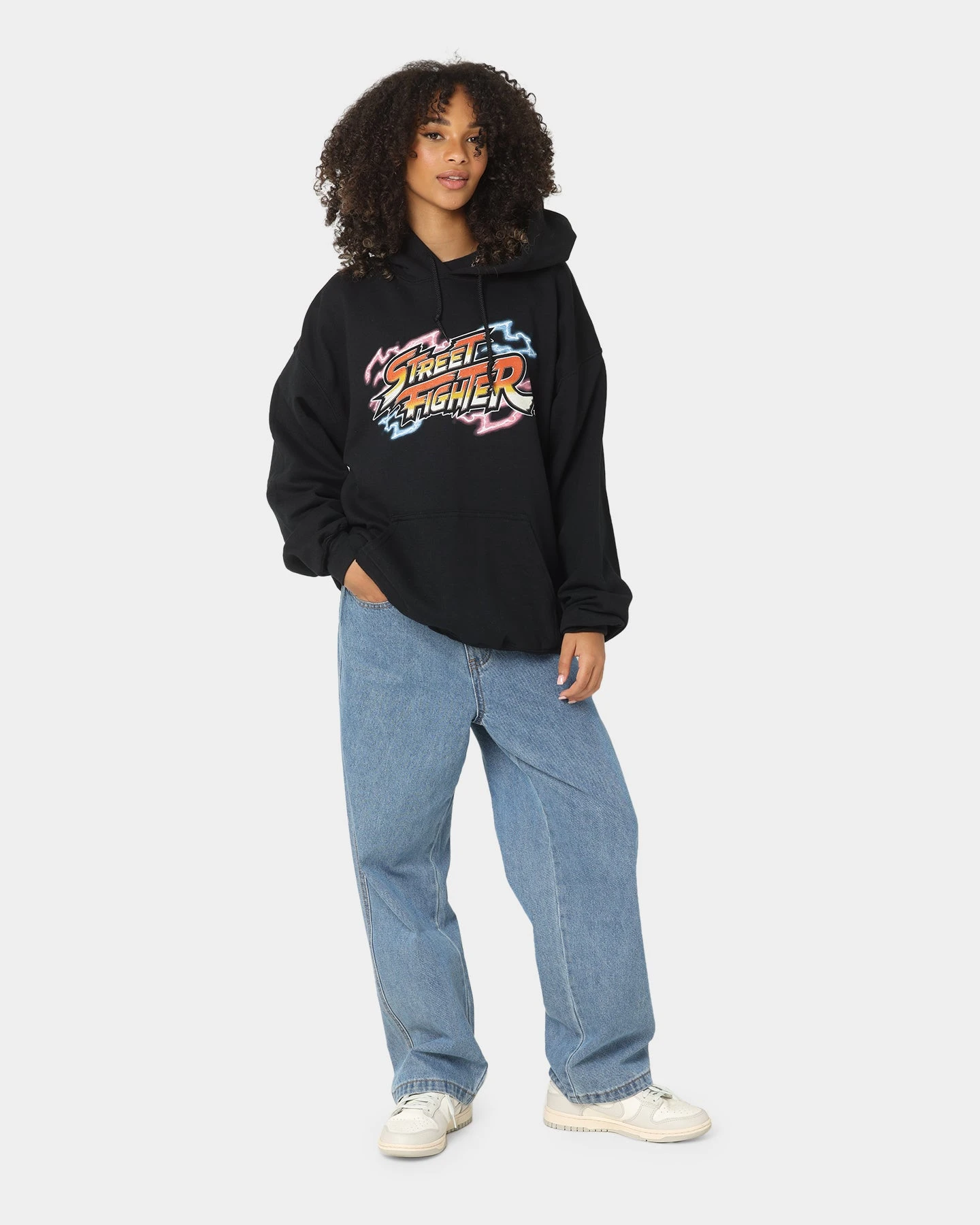 Goat Crew X Street Fighter Chun Li Hoodie Black 5 Goat Crew X Street Fighter Chun Li Hoodie Black - Image 3