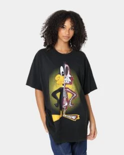 Goat Crew X Looney Tunes Daffy Vintage T-Shirt Black Wash
