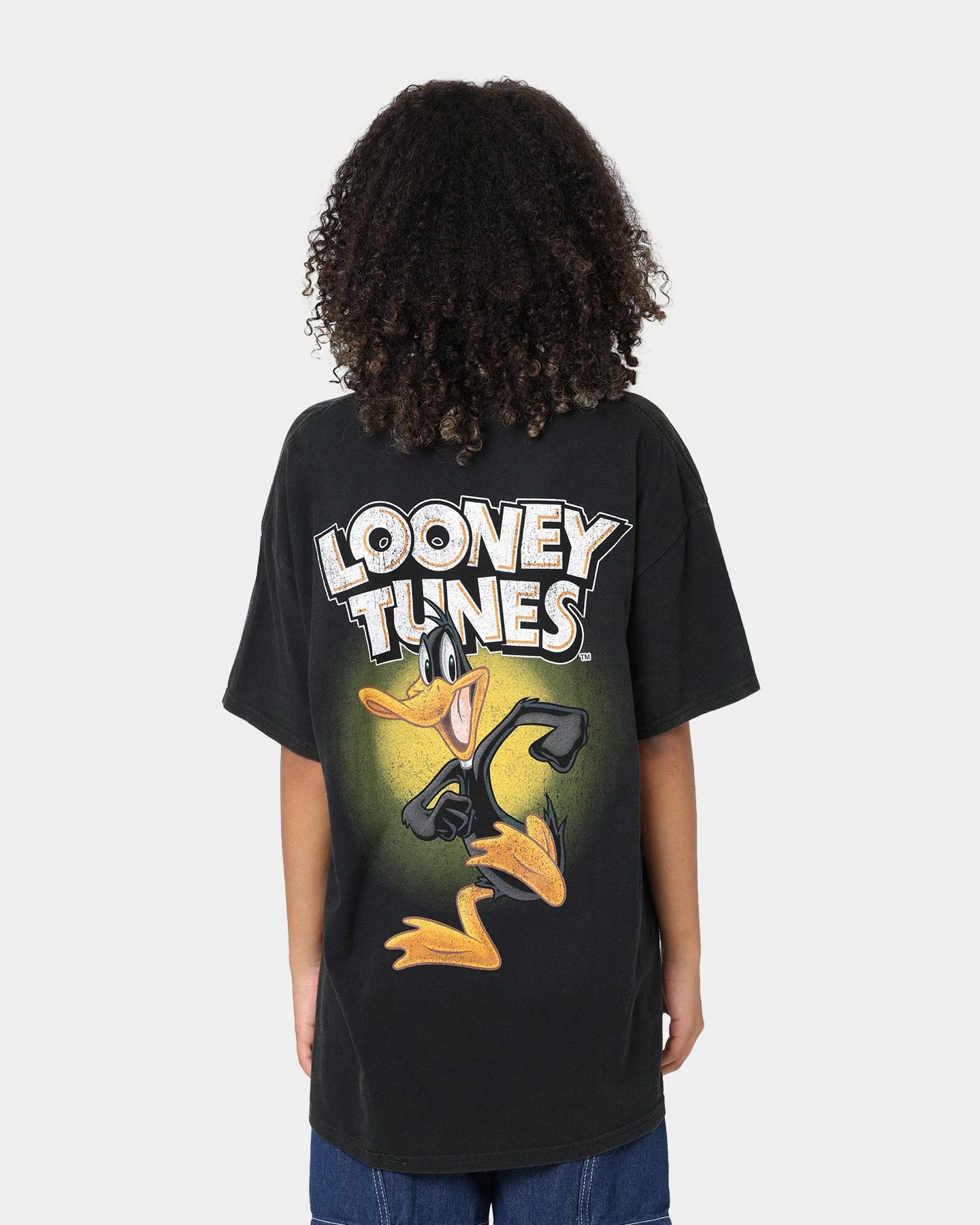 Goat Crew X Looney Tunes Daffy Vintage T-Shirt Black Wash 4 Goat Crew X Looney Tunes Daffy Vintage T-Shirt Black Wash - Image 2