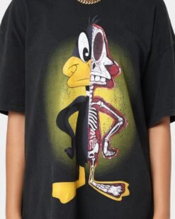 Goat Crew X Looney Tunes Daffy Vintage T-Shirt Black Wash 12 Goat Crew X Looney Tunes Daffy Vintage T-Shirt Black Wash -Culture Kings Shop 02039062 YB295 womens 0030