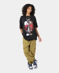 Goat Crew X Looney Tunes Sylvester Vintage T-Shirt Black Wash 11 Goat Crew X Looney Tunes Sylvester Vintage T-Shirt Black Wash -Culture Kings Shop 02039065 YB295 womens 0020