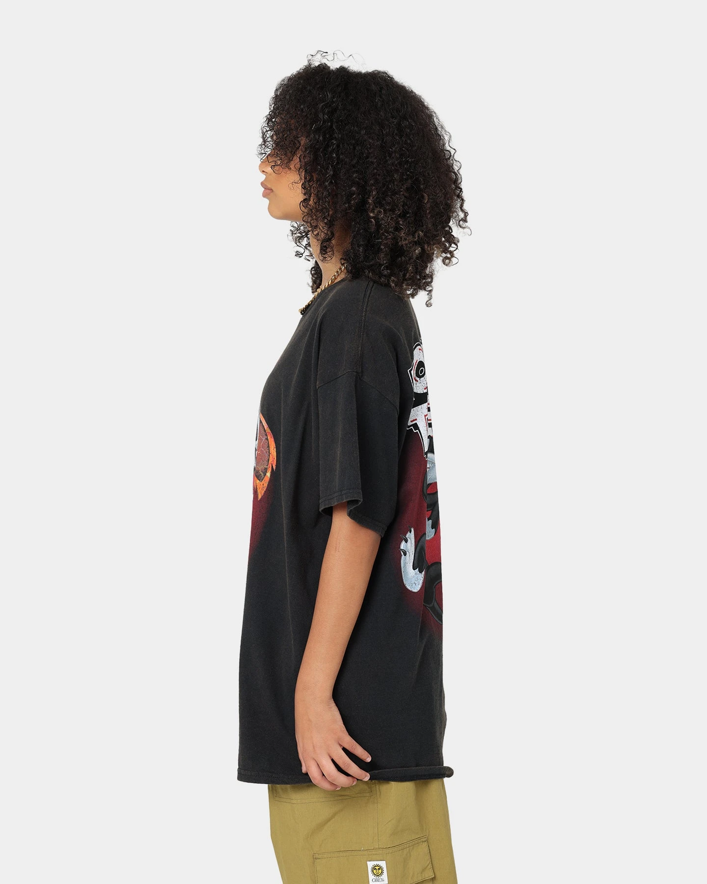 Goat Crew X Looney Tunes Sylvester Vintage T-Shirt Black Wash 8 Goat Crew X Looney Tunes Sylvester Vintage T-Shirt Black Wash - Image 6