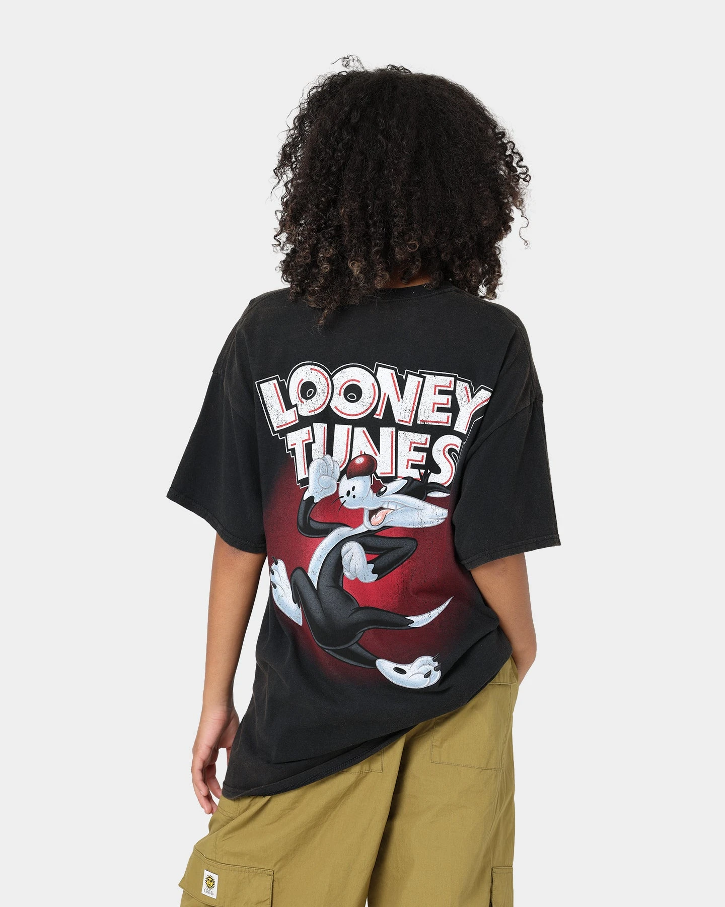 Goat Crew X Looney Tunes Sylvester Vintage T-Shirt Black Wash 9 Goat Crew X Looney Tunes Sylvester Vintage T-Shirt Black Wash - Image 7