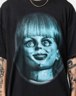 American Thrift X Annabelle Doll Vintage T-Shirt Black Wash -Culture Kings Shop 02039106 YB295 womens 0040