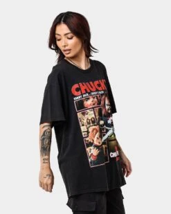 American Thrift X Child's Play 2 Child's Play 2 Vintage T-Shirt Black Wash -Culture Kings Shop 02039392 YB295 womens 0050