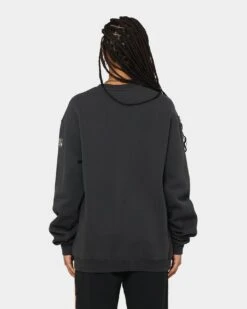 NASCAR Lightning Cup Series Crewneck Washed Black 11 NASCAR Lightning Cup Series Crewneck Washed Black -Culture Kings Shop 02039459 YW607 womens 0040