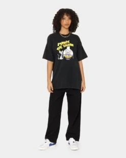 American Thrift X Pinky And The Brain Pinky And The Brain Vintage T-Shirt Black Wash 12 American Thrift X Pinky And The Brain Pinky And The Brain Vintage T-Shirt Black Wash -Culture Kings Shop 02039507 YB295 womens 0030