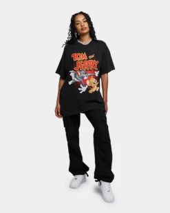 American Thrift X Tom And Jerry Vintage T-Shirt Black Wash -Culture Kings Shop 02039512 YB295 womens 0030