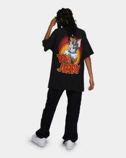 American Thrift X Tom And Jerry Vintage T-Shirt Black Wash -Culture Kings Shop 02039512 YB295 womens 0080