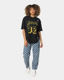 Mitchell & Ness Los Angeles Lakers Magic Johnson #32 N&N Vintage T-Shirt Faded Black -Culture Kings Shop 02039546 YB554 womens 0030