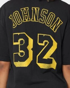 Mitchell & Ness Los Angeles Lakers Magic Johnson #32 N&N Vintage T-Shirt Faded Black -Culture Kings Shop 02039546 YB554 womens 0050