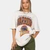Mitchell & Ness Golden State Warriors XL Arch Vintage T-Shirt White Marle -Culture Kings Shop 02039553 YW274 womens 010