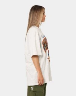 Mitchell & Ness Golden State Warriors XL Arch Vintage T-Shirt White Marle -Culture Kings Shop 02039553 YW274 womens 050