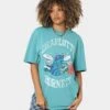 Mitchell & Ness Charlotte Hornets XL Arch Vintage T-Shirt Faded Aqua