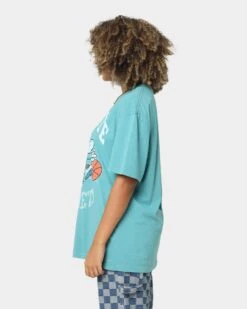 Mitchell & Ness Charlotte Hornets XL Arch Vintage T-Shirt Faded Aqua -Culture Kings Shop 02039554 YF435 womens 0060