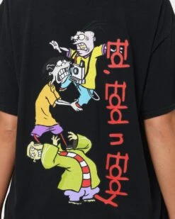 American Thrift X Ed, Edd N Eddy Whacked Vintage T-Shirt Black Wash -Culture Kings Shop 02039662 YB295 womens 0050