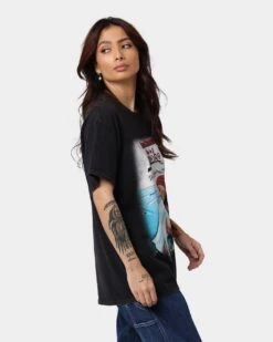 American Thrift X 420 Cheech & Chong Movie Poster Vintage T-Shirt Washed Black -Culture Kings Shop 02039744 YW607 womens 0050