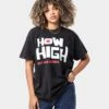 American Thrift X 420 How High Vintage T-Shirt Washed Black -Culture Kings Shop 02039745 YW607 womens 0010