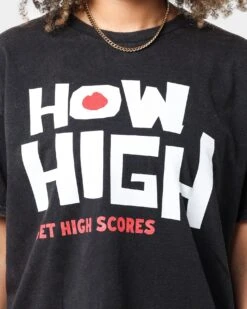 American Thrift X 420 How High Vintage T-Shirt Washed Black -Culture Kings Shop 02039745 YW607 womens 0030