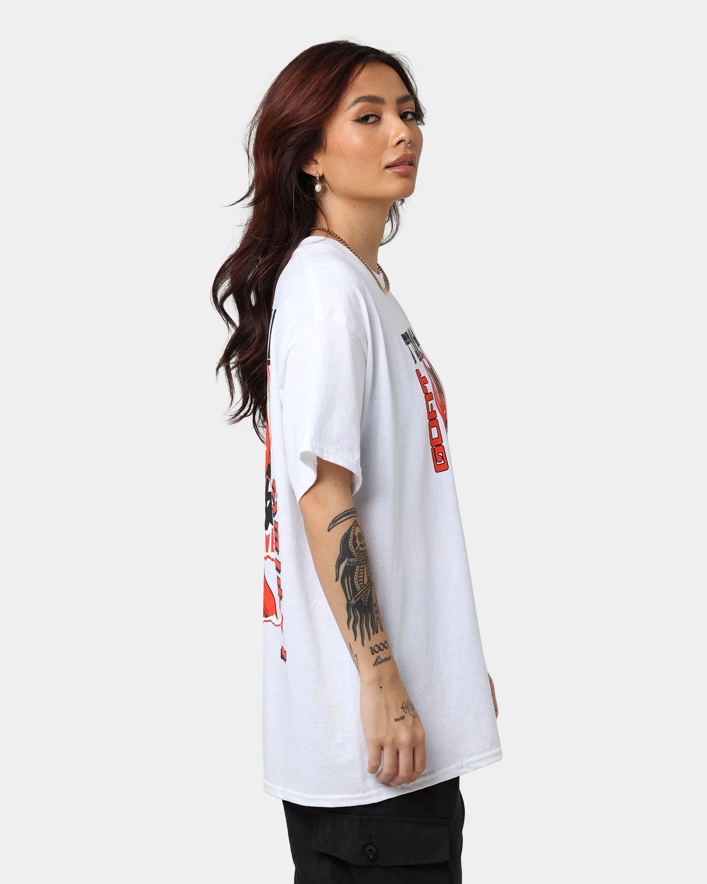 Goat Crew Never Say Never T-Shirt White 7 Goat Crew Never Say Never T-Shirt White - Image 5