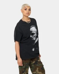 American Thrift X The Godfather The Don Vintage T-Shirt Black Wash -Culture Kings Shop 02039817 YB295 womens 0060