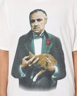 American Thrift X The Godfather The Godfather Cat T-Shirt White -Culture Kings Shop 02039819 YW100 womens 0040