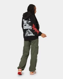 American Thrift X The Godfather The Godfather Vintage Hoodie Black Wash -Culture Kings Shop 02039820 YB295 womens 0080